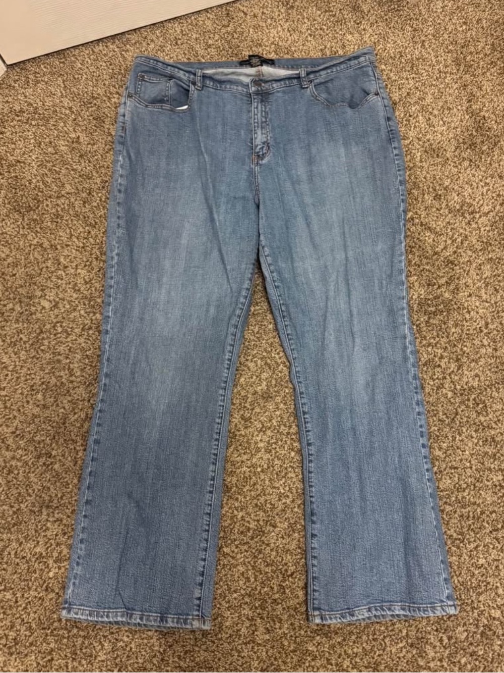 Venezia Medium Light Blue Straight-Leg Jeans